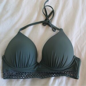 ~Shade & Shore dark green swimsuit top